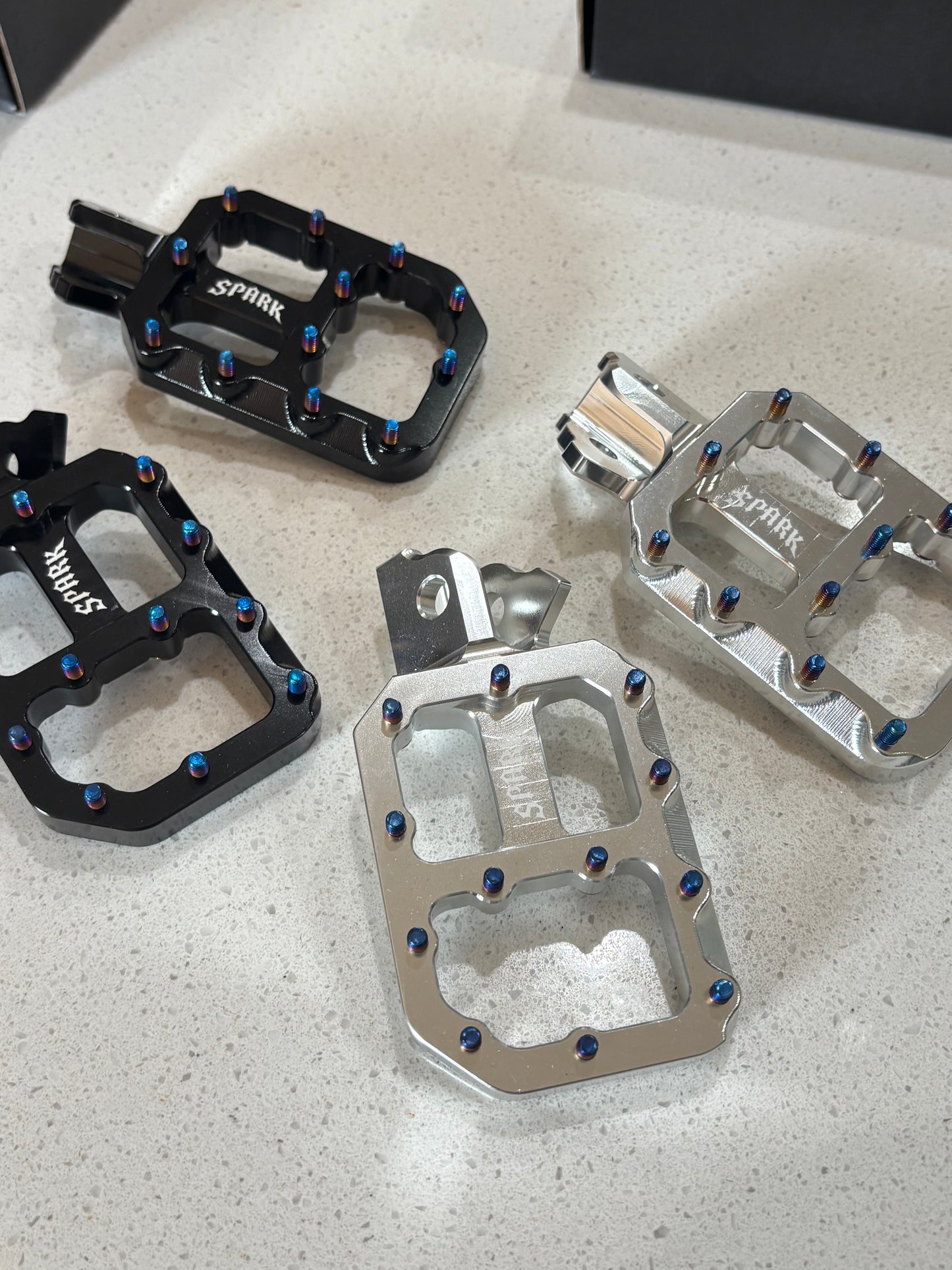 Titanium Wide E-Moto Pegs