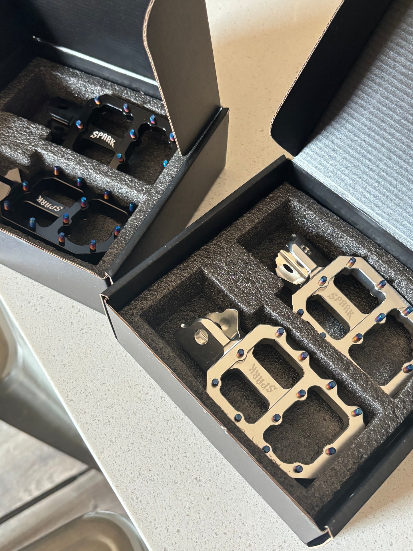 Titanium Wide E-Moto Pegs