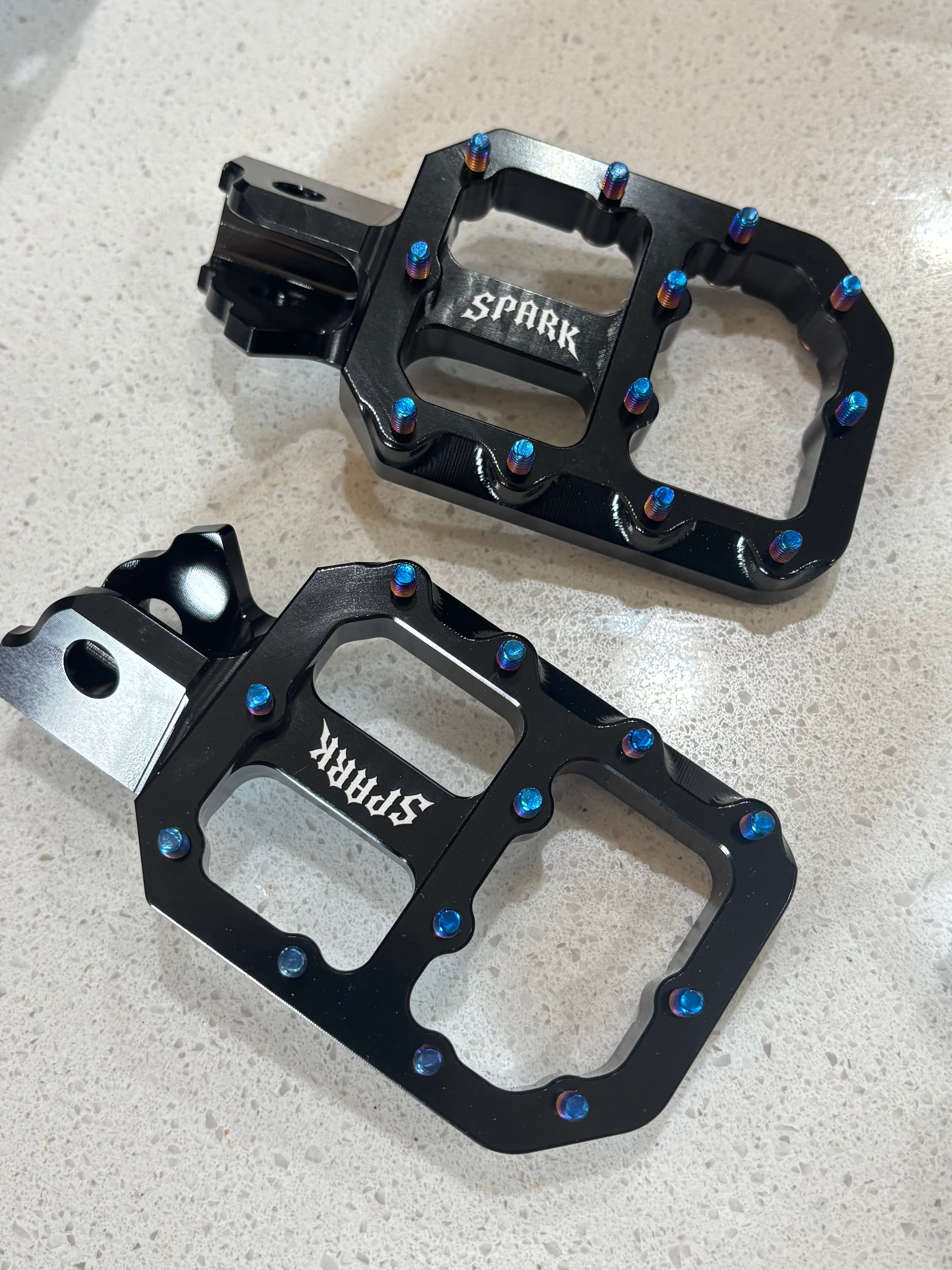 Titanium Wide E-Moto Pegs