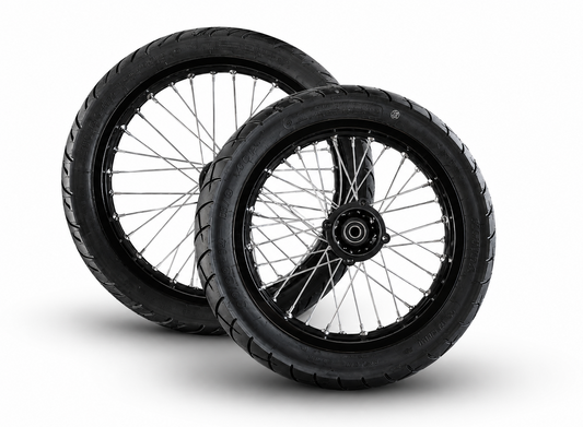 Qronge 17/14 inch Supermotos w/ Rims