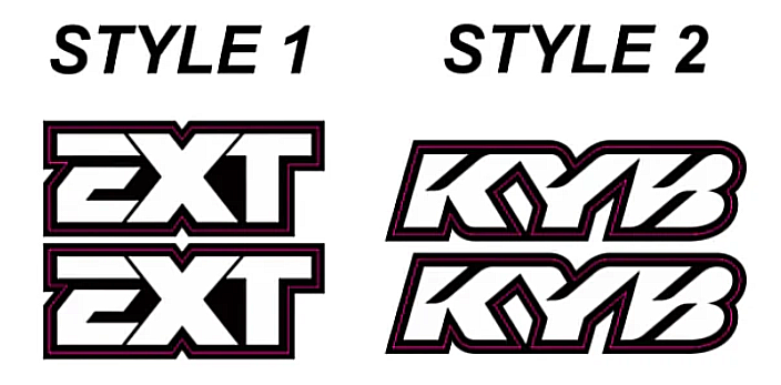 Fork Tube Decals