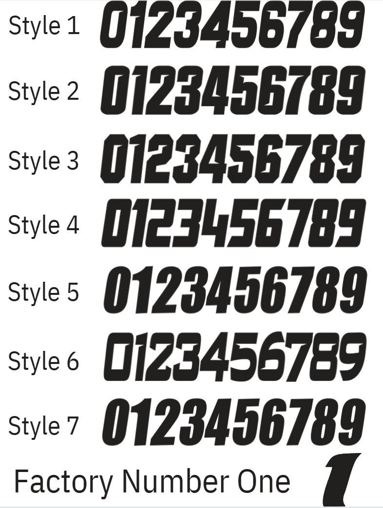 Odi Number Plate Decal