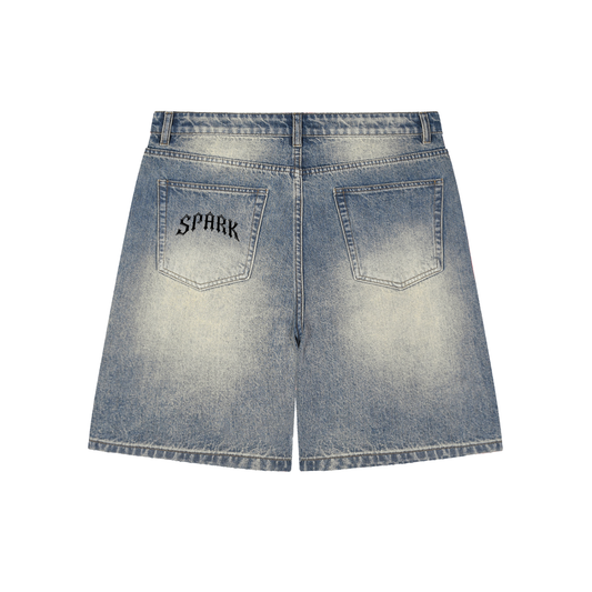 Spark Supplies Distressed Baggy Jorts